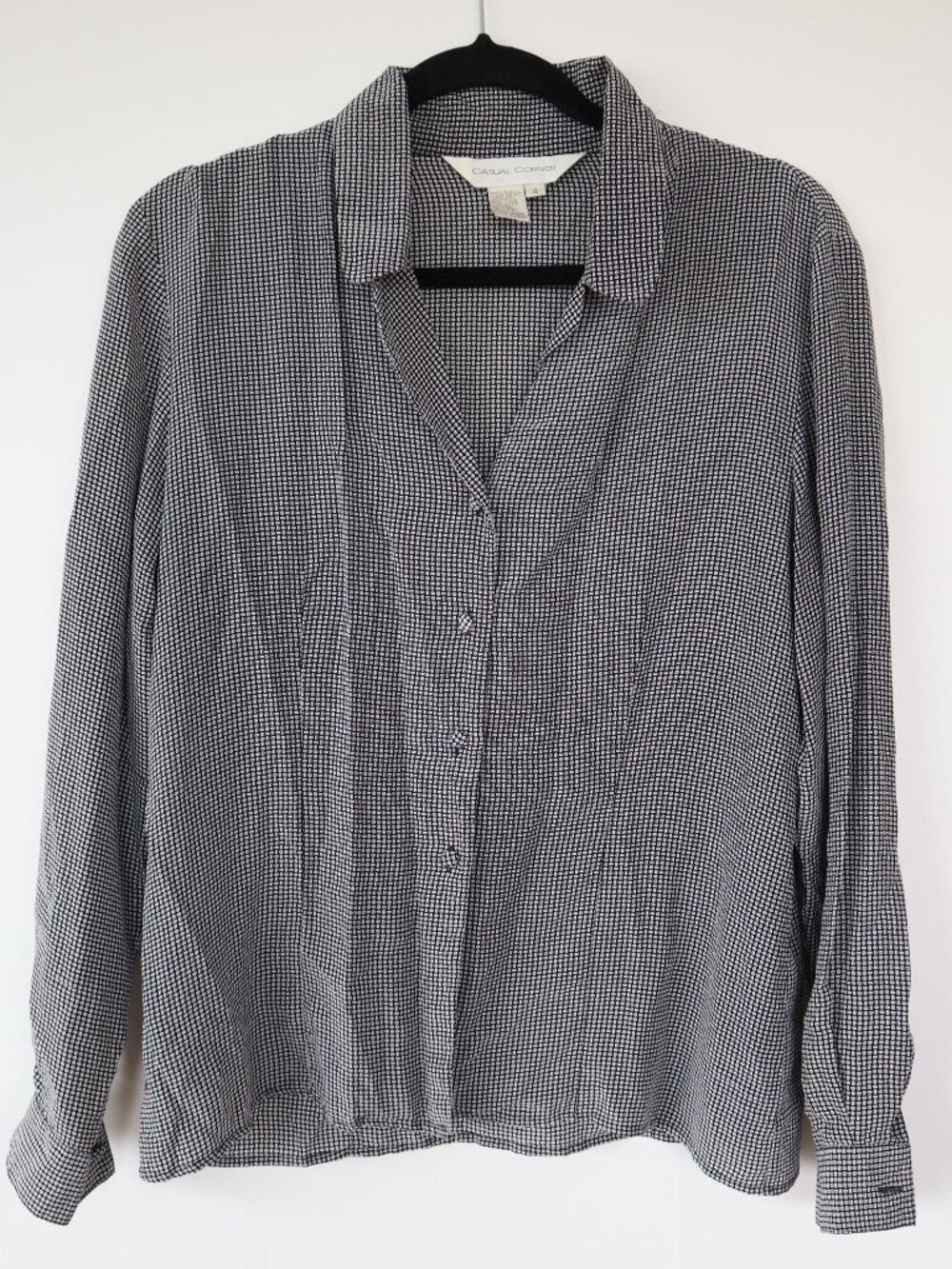 Vintage Silk Casual Corner Blouse, Size 4
